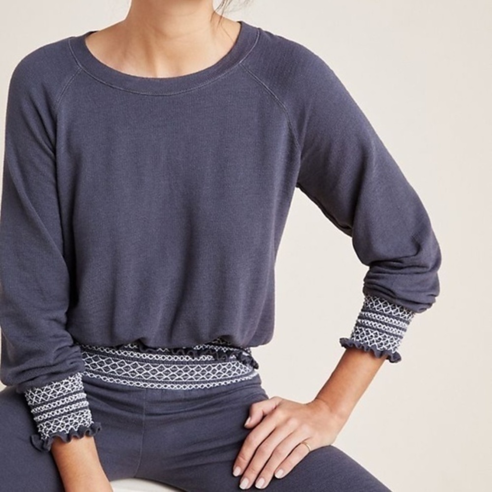 Anthropologie Grey Monrow Supersoft Raglan Top